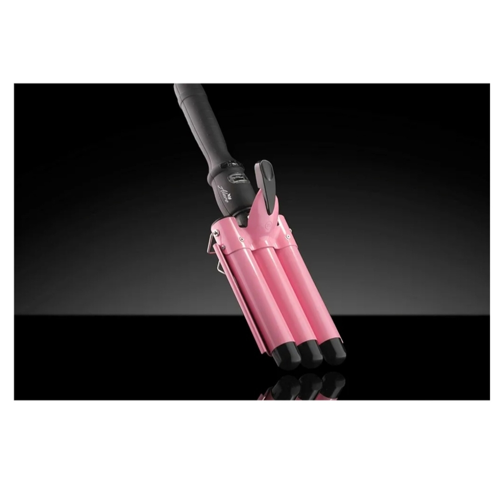 Pink Triple Barrel Hair Curler